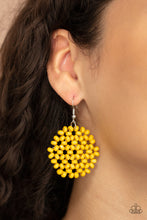 Load image into Gallery viewer, Summer Escapade - Yellow Earrings - Paparazzi Jewelry
