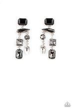 Load image into Gallery viewer, paparazzi-accessories-hazard-pay-silver-post earrings
