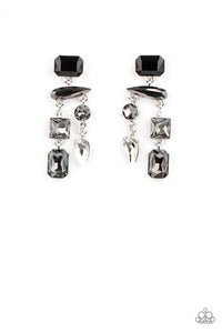 paparazzi-accessories-hazard-pay-silver-post earrings