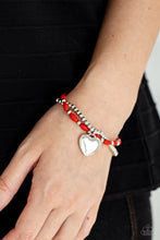 Load image into Gallery viewer, Candy Gram - Red Bracelet - Paparazzi Jewelry
