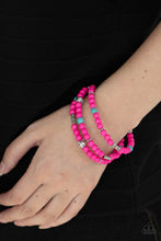 Load image into Gallery viewer, Desert Decorum - Pink Bracelet - Paparazzi Jewelry
