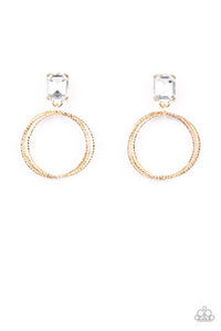 paparazzi-accessories-prismatic-perfection-gold-post earrings