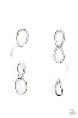 paparazzi-accessories-talk-in-circles-white-post earrings