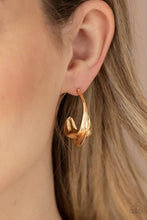 Load image into Gallery viewer, Modern Meltdown - Gold Earrings - Paparazzi Jewelry
