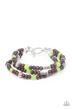 Load image into Gallery viewer, paparazzi-accessories-woodsy-walkabout-green-bracelet
