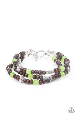 paparazzi-accessories-woodsy-walkabout-green-bracelet