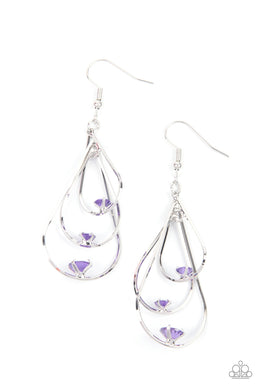 paparazzi-accessories-drop-down-dazzle-purple-earrings