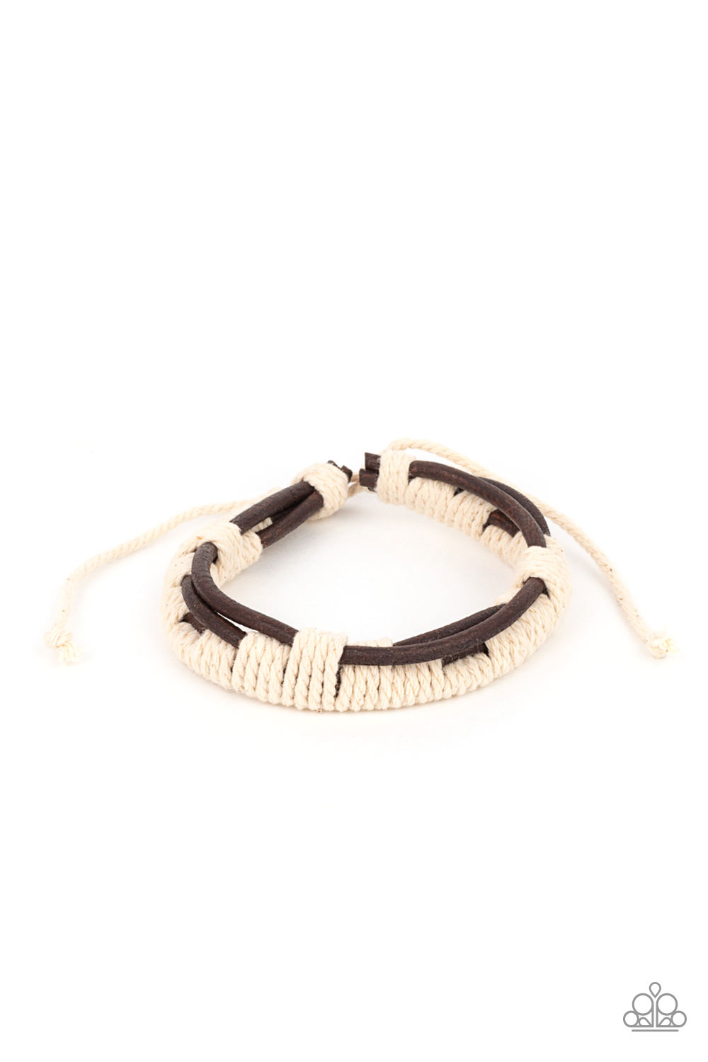 paparazzi-accessories-nautical-distance-brown-bracelet