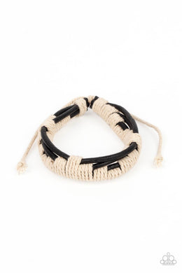 paparazzi-accessories-nautical-distance-black-bracelet