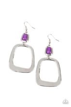 Load image into Gallery viewer, paparazzi-accessories-material-girl-mod-purple-earrings

