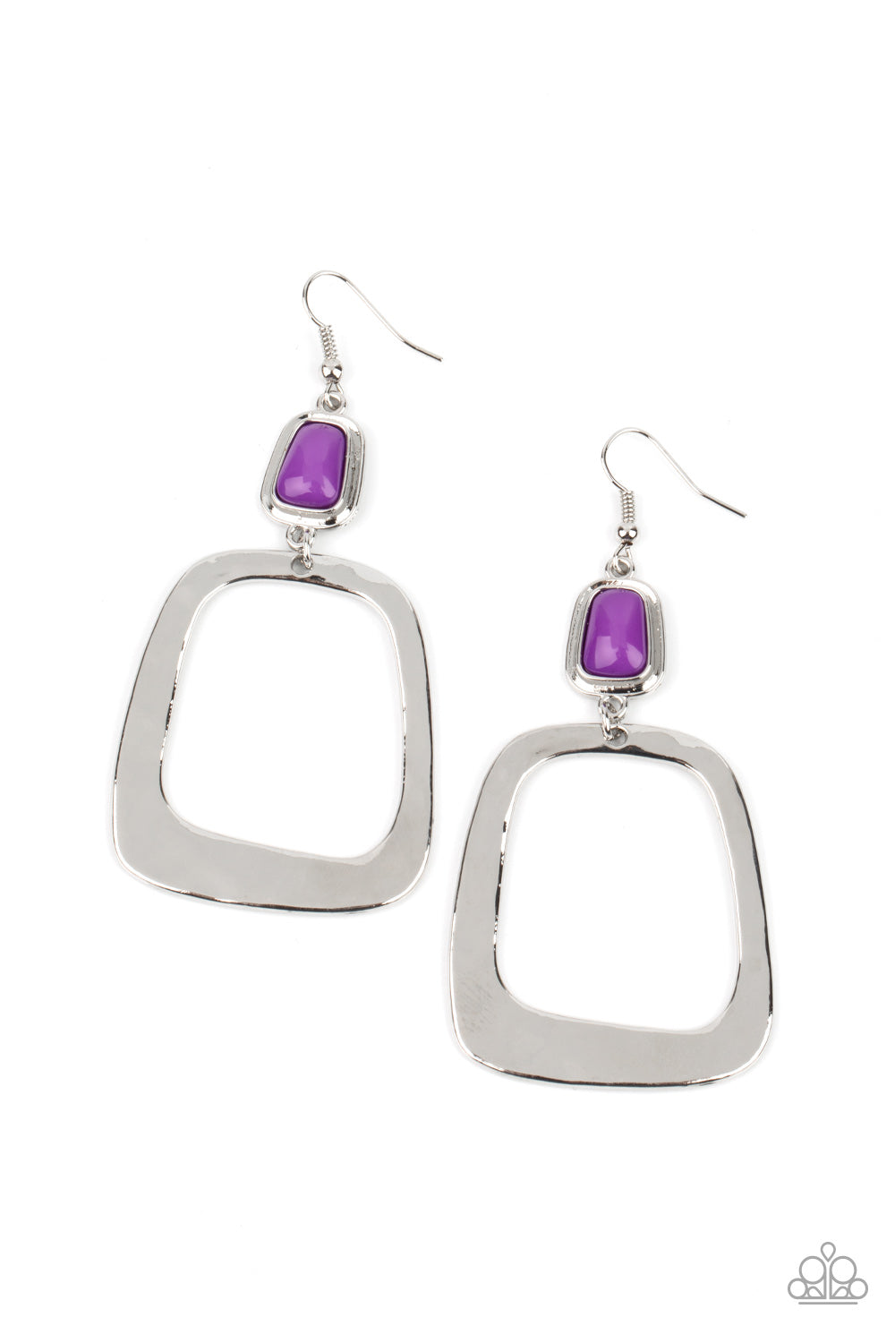 paparazzi-accessories-material-girl-mod-purple-earrings