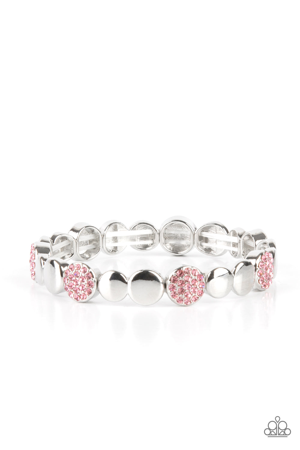 paparazzi-accessories-dimensional-dazzle-pink-bracelet