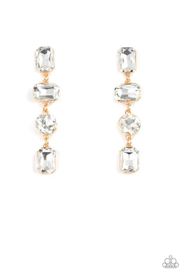 paparazzi-accessories-cosmic-heiress-gold-post earrings