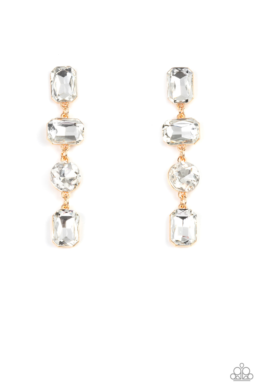 paparazzi-accessories-cosmic-heiress-gold-post earrings