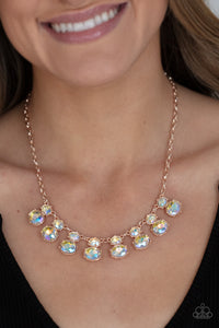 Cosmic Countess - Rose Gold Necklace - Paparazzi Jewelry
