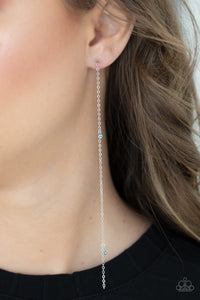 Dauntlessly Dainty - Blue Post Earrings - Paprazzi Jewelry