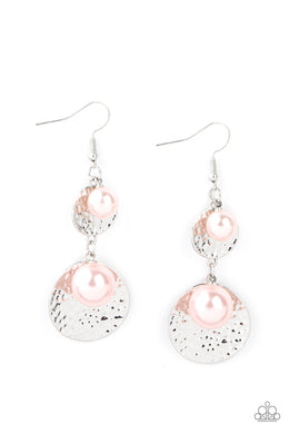 paparazzi-accessories-pearl-dive-pink-earrings