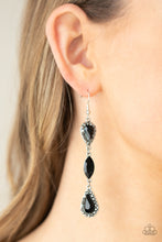 Load image into Gallery viewer, Test of TIMELESS - Black Earrings - Paprazzi Jewelry
