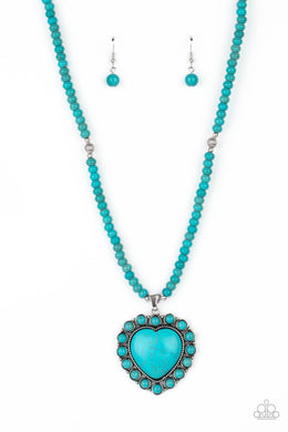 paparazzi-accessories-a-heart-of-stone-blue-necklace