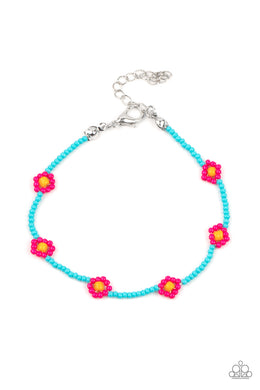 paparazzi-accessories-camp-flower-power-pink-bracelet
