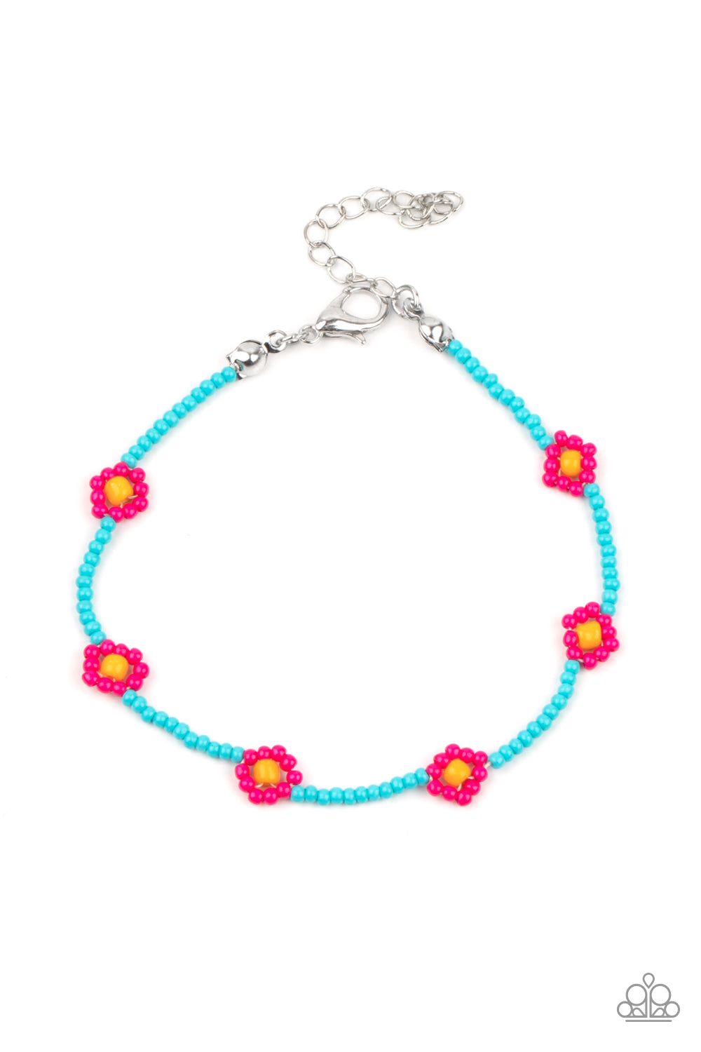 paparazzi-accessories-camp-flower-power-pink-bracelet