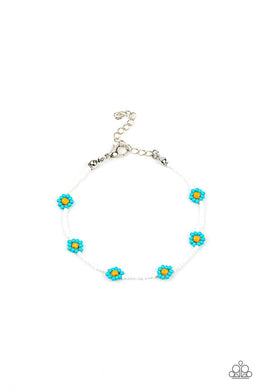 paparazzi-accessories-camp-flower-power-blue-bracelet