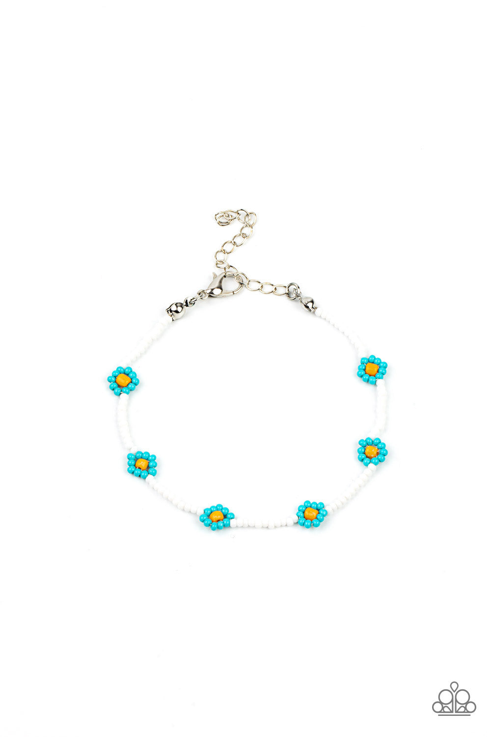 paparazzi-accessories-camp-flower-power-blue-bracelet