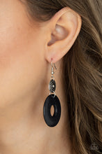 Load image into Gallery viewer, Earthy Epicenter - Black Earrings - Paparazzi Jewelry
