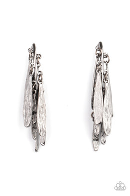 paparazzi-accessories-pursuing-the-plumes-black-post earrings