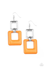 Load image into Gallery viewer, paparazzi-accessories-twice-as-nice-orange-earrings
