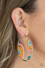 Load image into Gallery viewer, Rainbow Horizons - Multi Earrings - Paprazzi Jewelry
