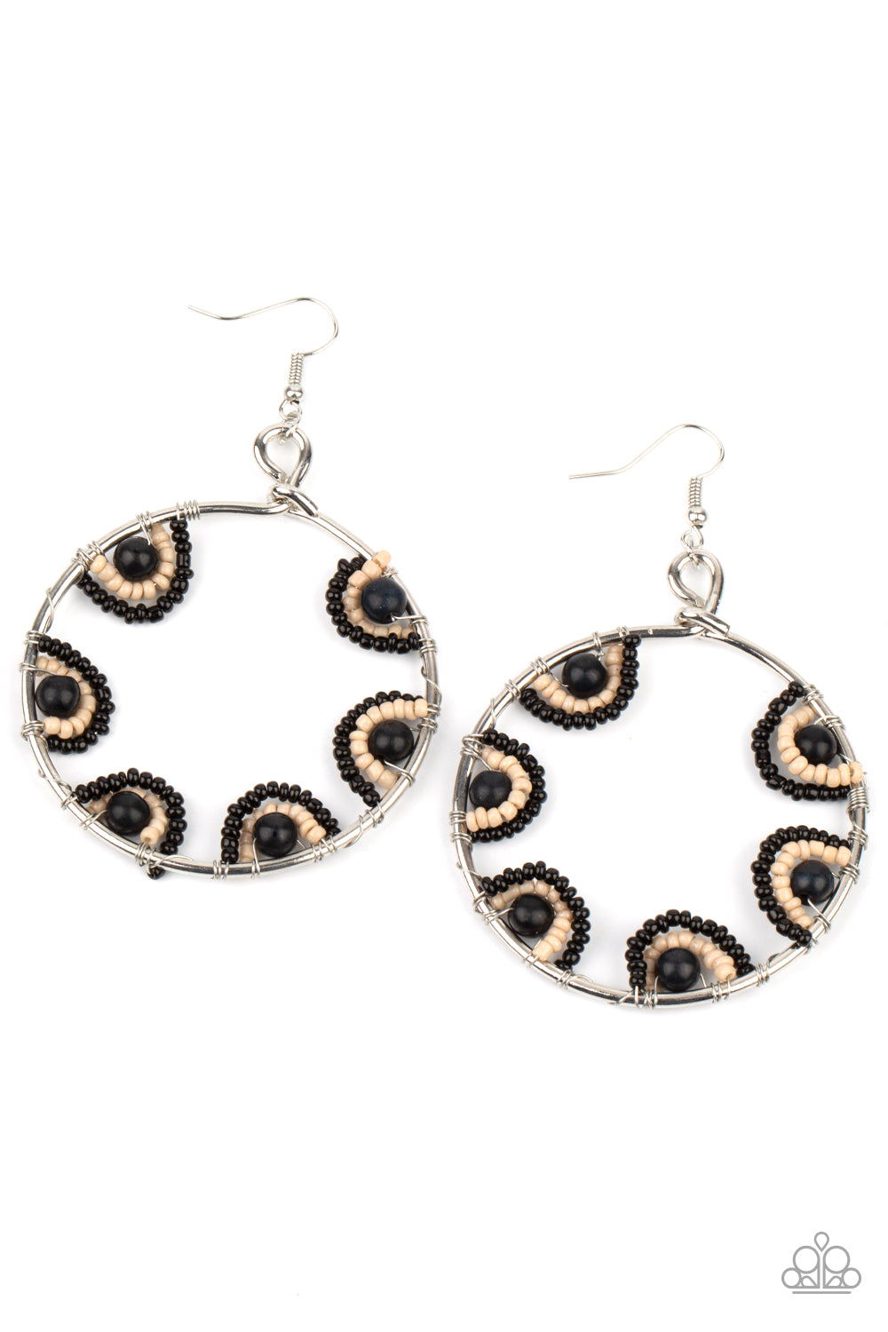 paparazzi-accessories-off-the-rim-black-earrings