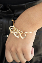 Load image into Gallery viewer, A Charmed Society - Gold Bracelet - Paparazzi Jewelry
