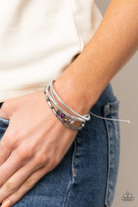 Holographic Hike - Silver Bracelet - Paparazzi Jewelry