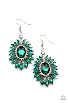 paparazzi-accessories-big-time-twinkle-green-earrings