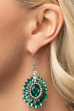 Load image into Gallery viewer, Big Time Twinkle - Green Earrings - Paparazzi Jewelry
