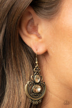 Load image into Gallery viewer, Unlimited Vacation - Brass Earrings - Paparazzi Jewelry
