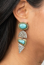 Load image into Gallery viewer, Earthy Extravagance - Multi Post Earrings - Paparazzi Jewelry

