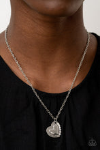 Load image into Gallery viewer, Happily Heartwarming - White Necklace - Paparazzi Jewelry
