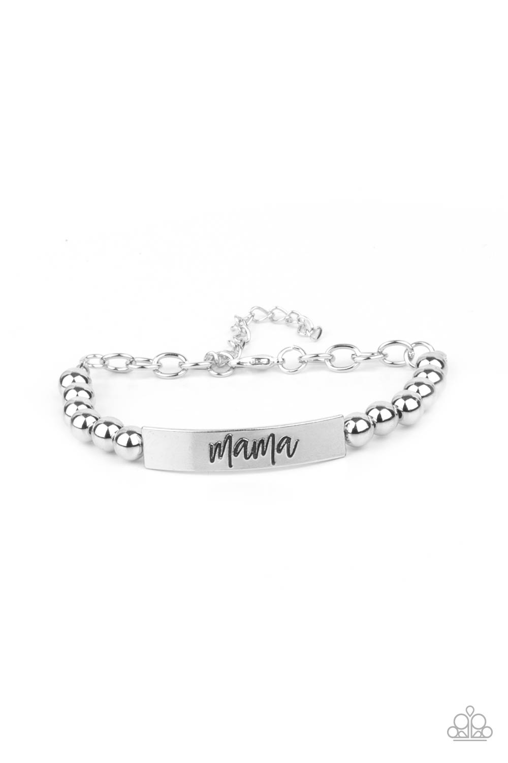 paparazzi-accessories-mom-squad-silver-bracelet
