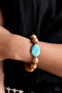 Abundantly Artisan - Blue Bracelet - Paparazzi Jewelry