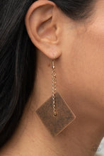 Load image into Gallery viewer, Block Party Posh - Copper Earrings - Paparazzi Jewelry
