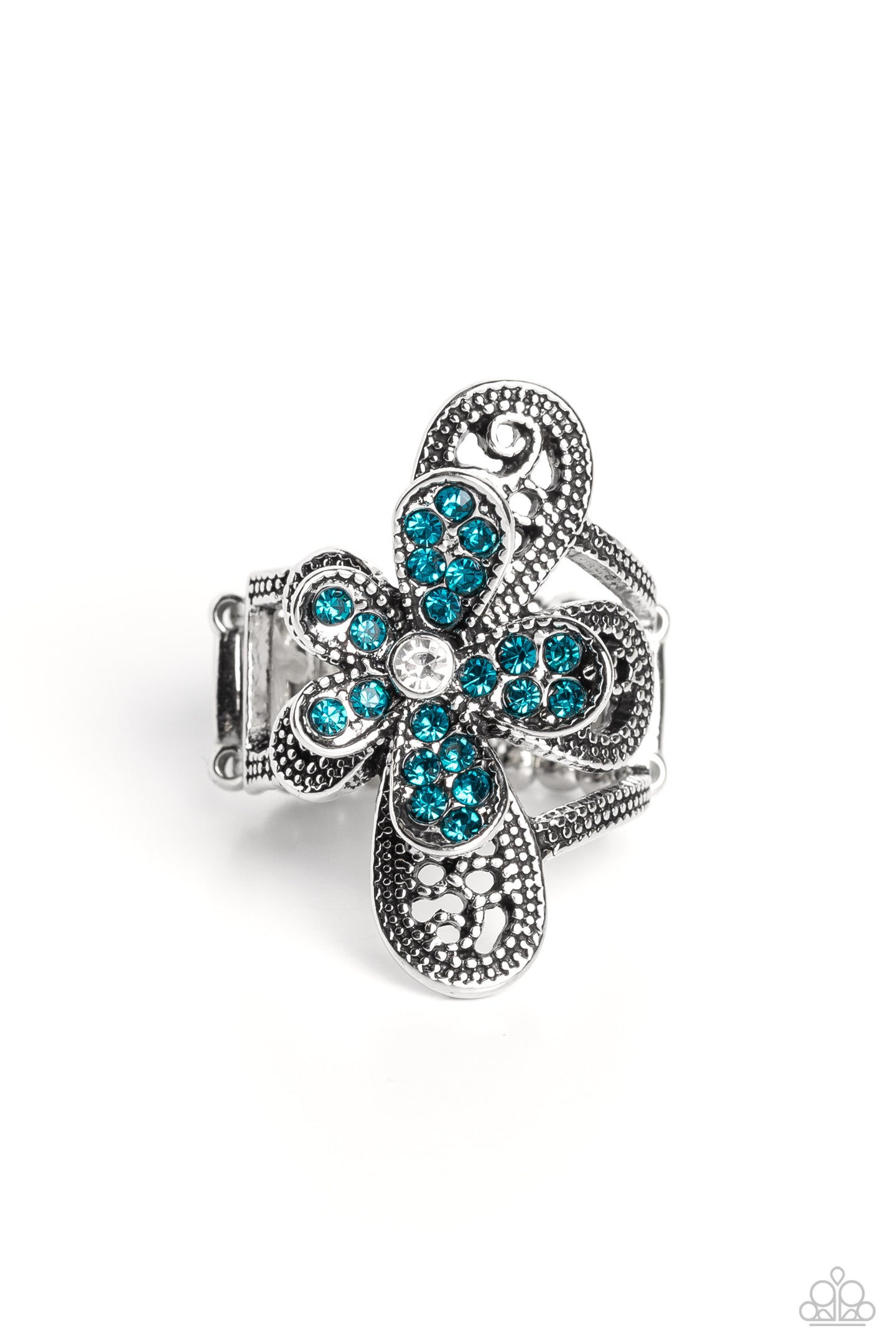 paparazzi-accessories-garden-escapade-blue-ring