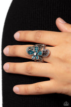 Load image into Gallery viewer, Garden Escapade - Blue Ring - Paparazzi Jewelry
