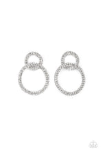 Load image into Gallery viewer, paparazzi-accessories-intensely-icy-black-post earrings
