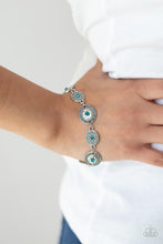 Load image into Gallery viewer, Secret Garden Glamour - Blue Bracelet - Paparazzi Jewelry
