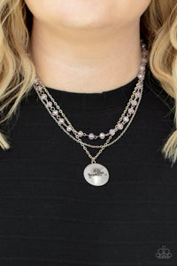 Promoted to Grandma - Pink Necklace - Paparazzi Jewelry