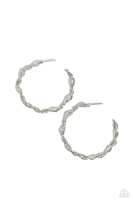 paparazzi-accessories-haute-helix-silver-earrings