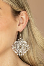 Load image into Gallery viewer, Dubai Detour - Silver Earrings - Paparazzi Jewelry
