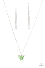 Load image into Gallery viewer, paparazzi-accessories-butterfly-prairies-green-necklace
